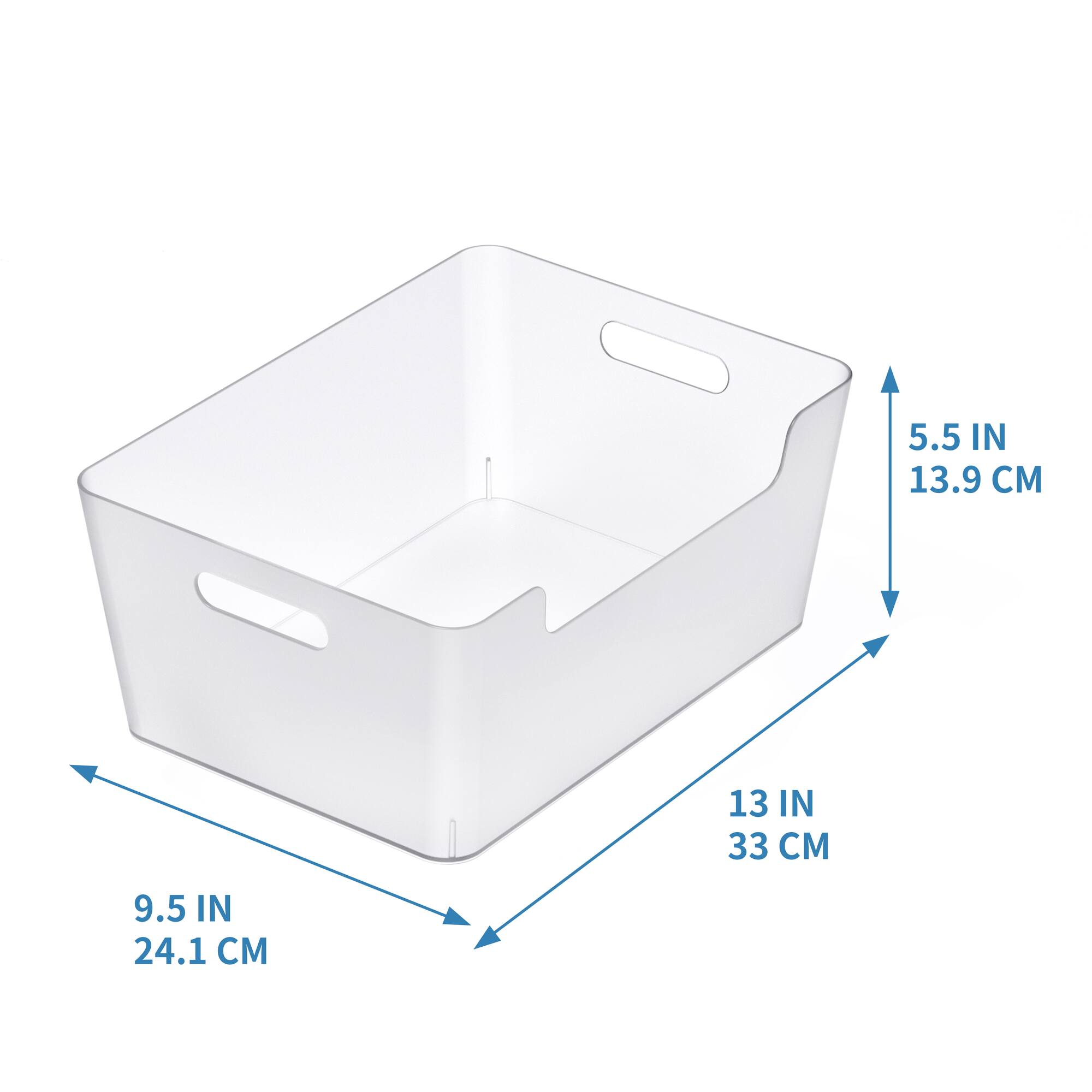 Large Clear Open Storage Bin by Simply Tidy